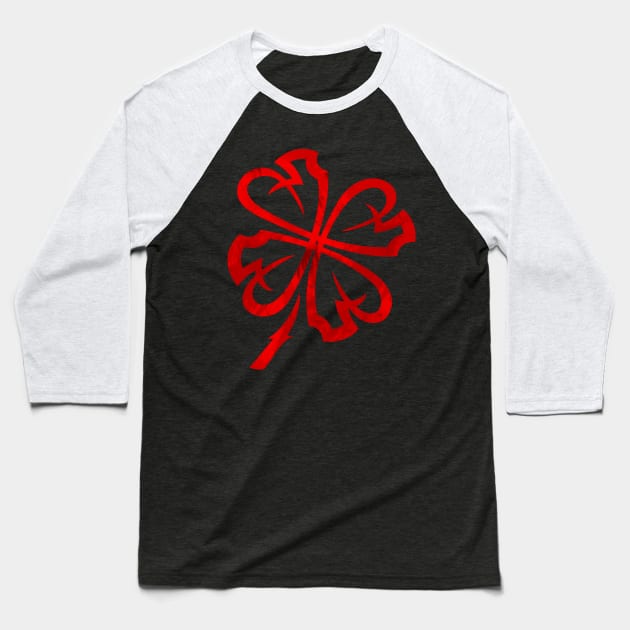 Luck Red Baseball T-Shirt by ConsistentLuck